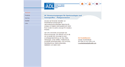 Desktop Screenshot of adl-gmbh.com